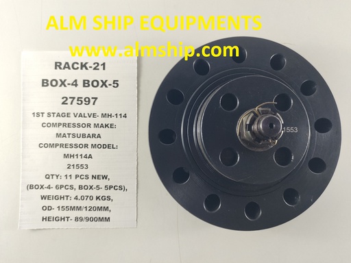 1ST STAGE VALVE MH-114 MATSUBARA MH114A 21553