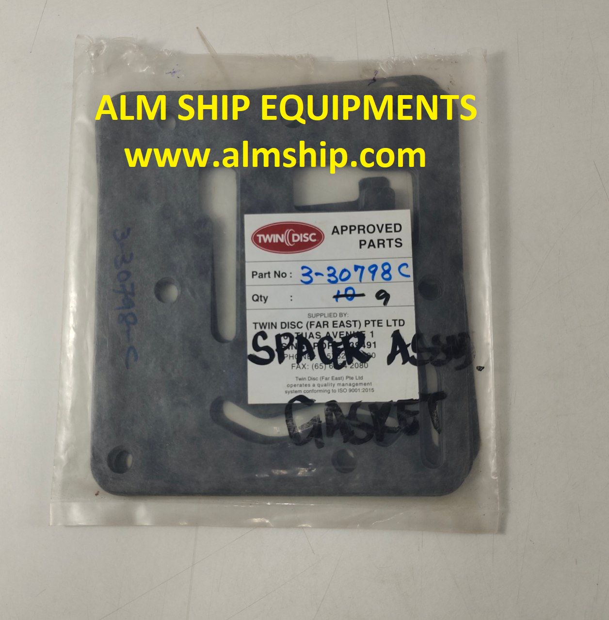TWIN DISC GASKET P/N 3-30798-C