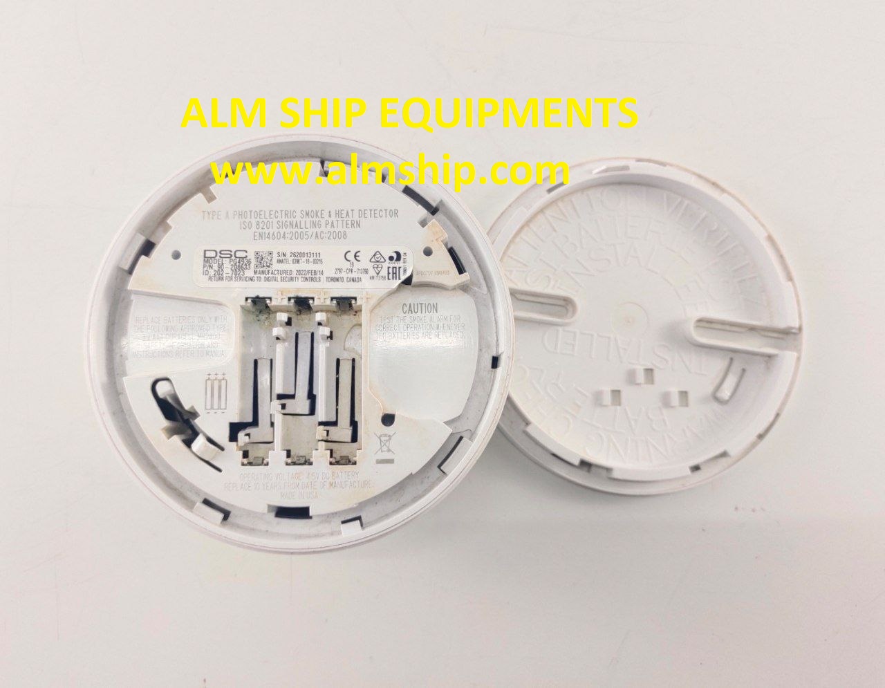 PHOTOELECTRIC. SMOKE & HEAT DETECTOR WITH BASE DSC- PG4936