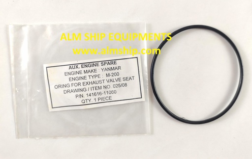 YANMAR O-RING FOR EXHAUST VALVE SEAT M-200