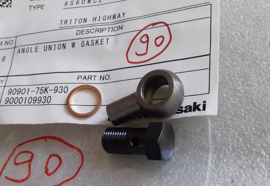 ANGLE UNION (W)GASKET-KAWASAKI 8S60MCE