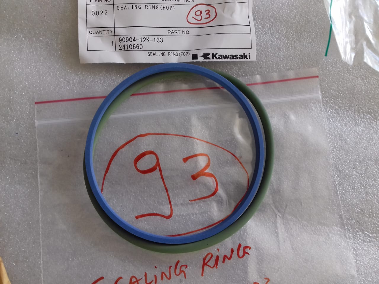 SEALING RING(FOP)-KAWASAKI 8S60MCE