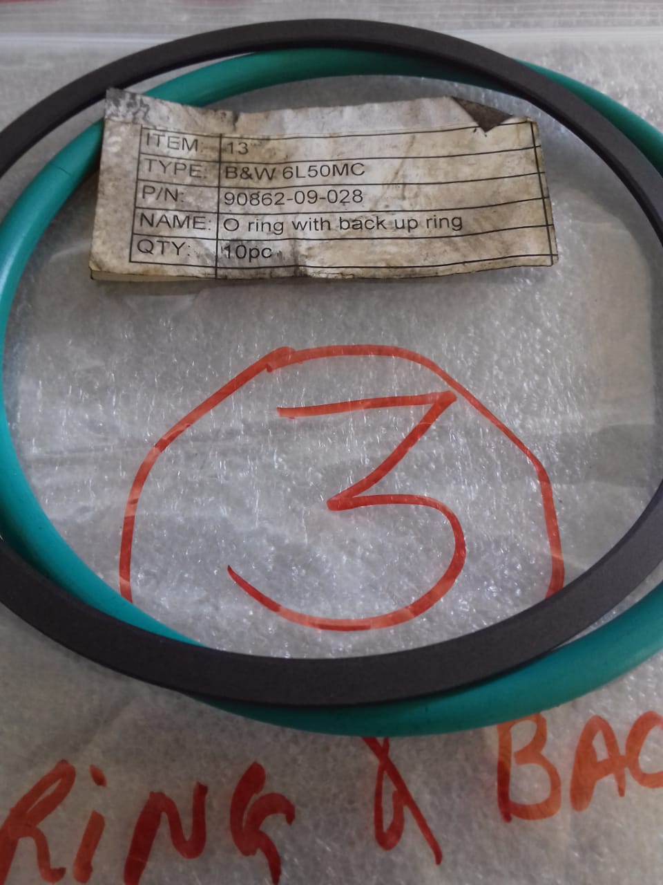 O-RING & BACK UP RING