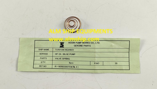 HEISHIN PUMP VALVE SPRING HP-2A
