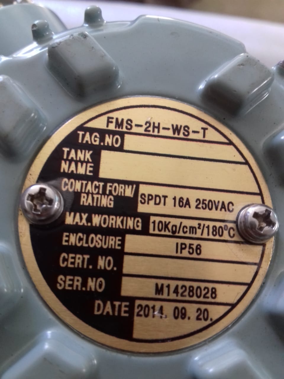 FLOAT LEVEL SWITCH HANLA FMS-2H-WS-T