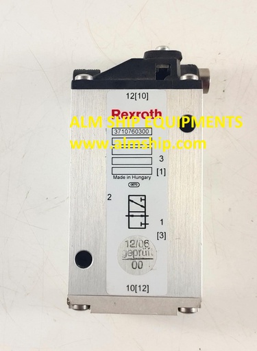 REXROTH 3710760300 3/2 WAY PILOTED AIR CONTROL VALVE