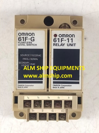 Omron 61F-G Floatless Level Switch & 61F-11 Relay Unit