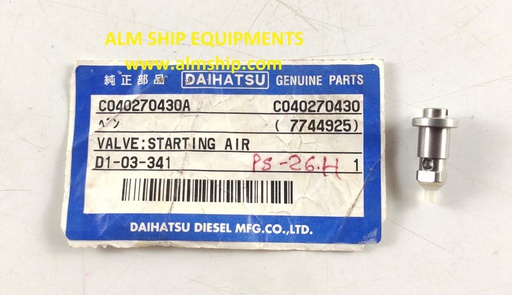 DAIHATSU VALVE STARTING AIR PS-26H