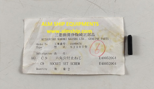 MITSUBISHI SOCKET SET SCREW SJ20T