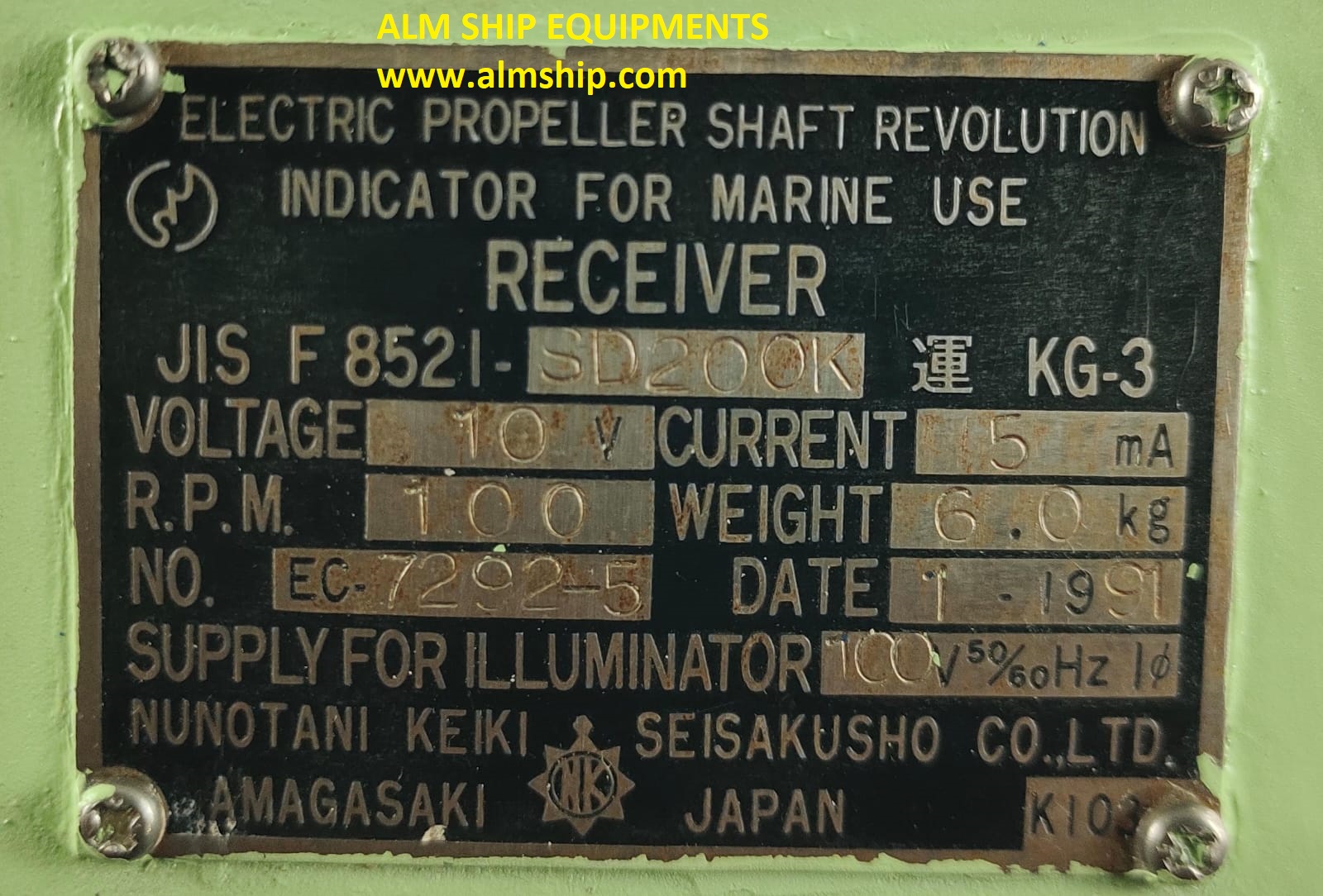 NUNOTANI KEIKI SD200K METER