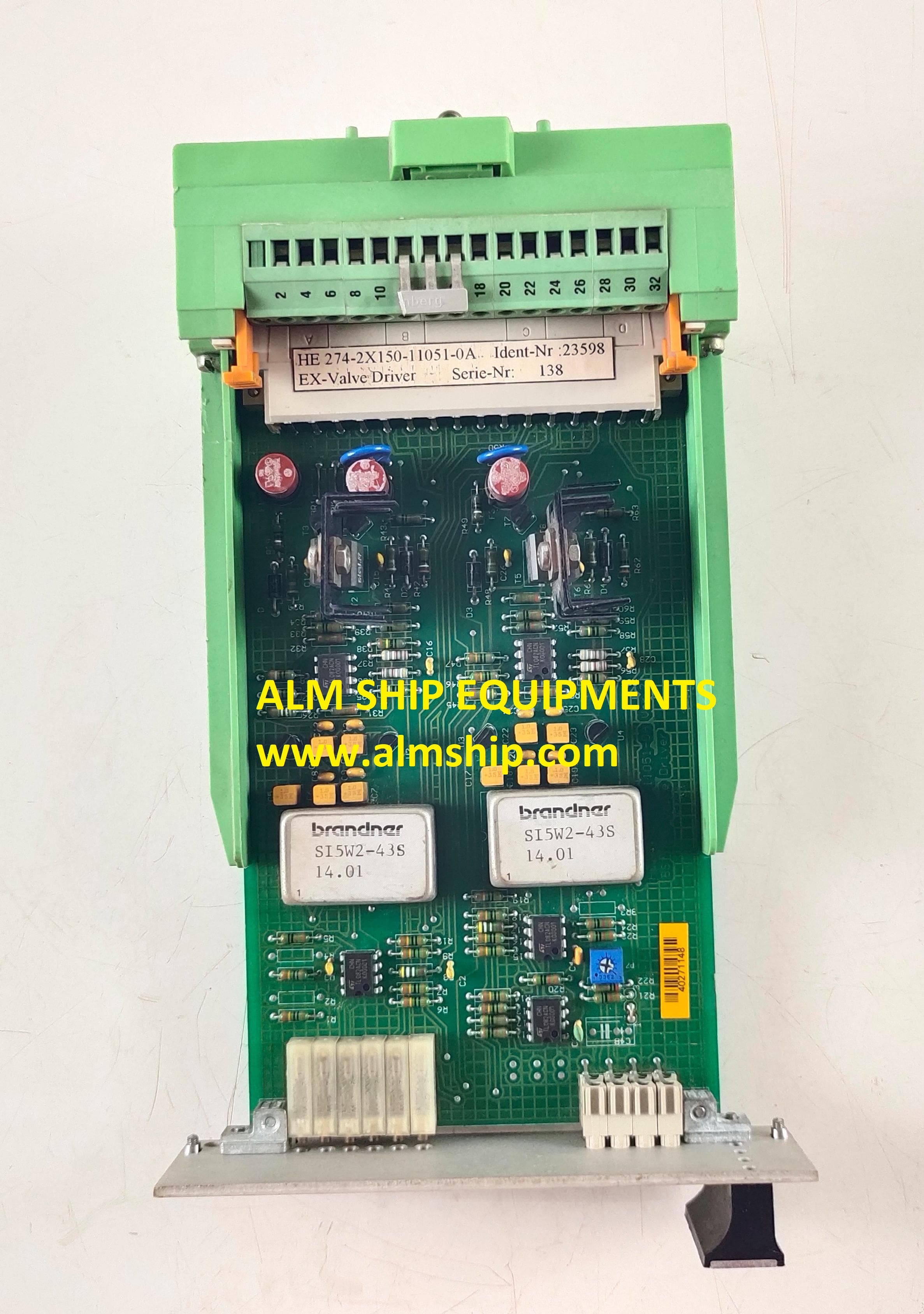 BALLUFF PCB EX.VALVE DRIVER HE 274-2X150-11051-0A