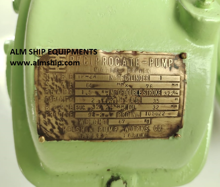 Heishin HP-2A Bilge Pump (MOTOR 22586)