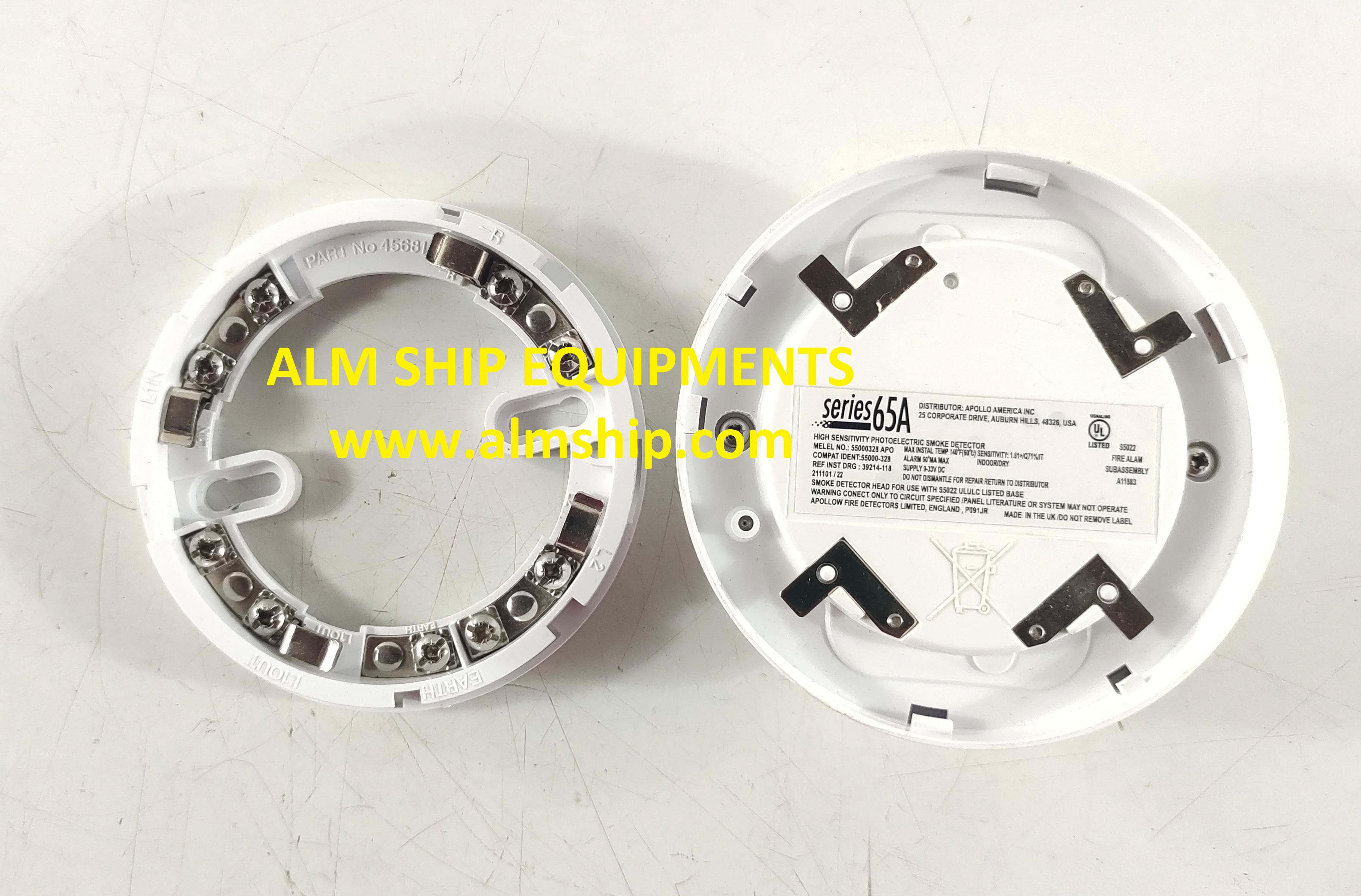 APOLLO SERIES 65A HIGH SENSITIVITY PHOTOELECTRIC SMOKE DETECTOR WITH-BASE