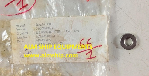 HAMWORTHY 2TF5/2TF54 2ND STAGE SUC VALVE LIFT WASHER