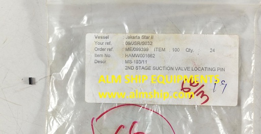 HAMWORTHY 2TF5/2TF54 2ND STAGE SUC VALVE LOCATING PIN