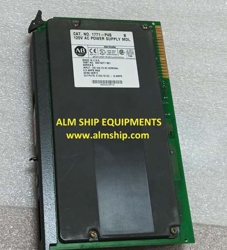 120V AC POWER SUPPLY MDL/ Allen Bradley/1771-P4S