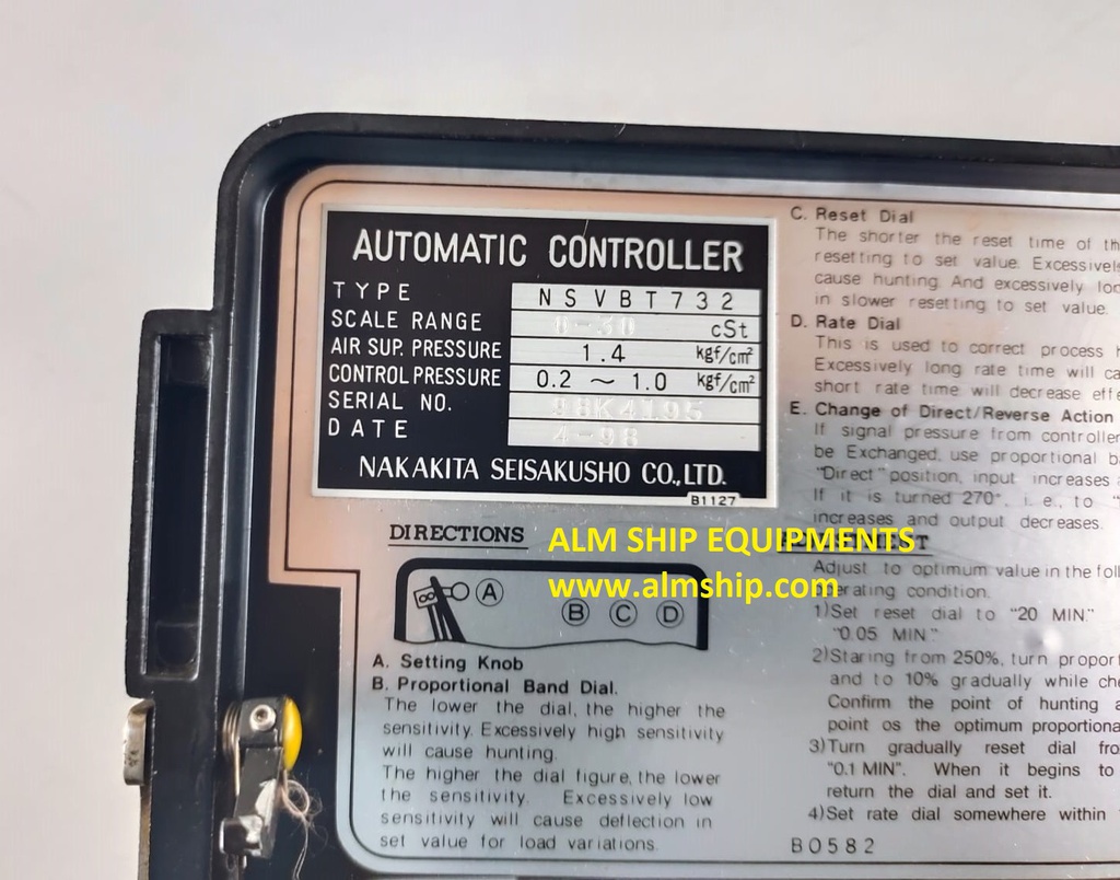 NAKAKITA AUTOMATIC PRESSURE CONTROLLER-NSVBT732