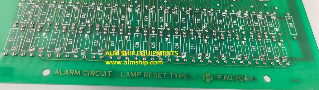 P.NO.204A Alarm Circuit Lamp Reset Type Pcb Card