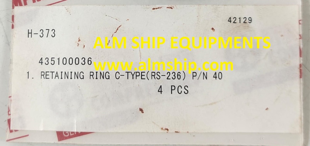 TANABE H-73/H-74 RETAINING RING