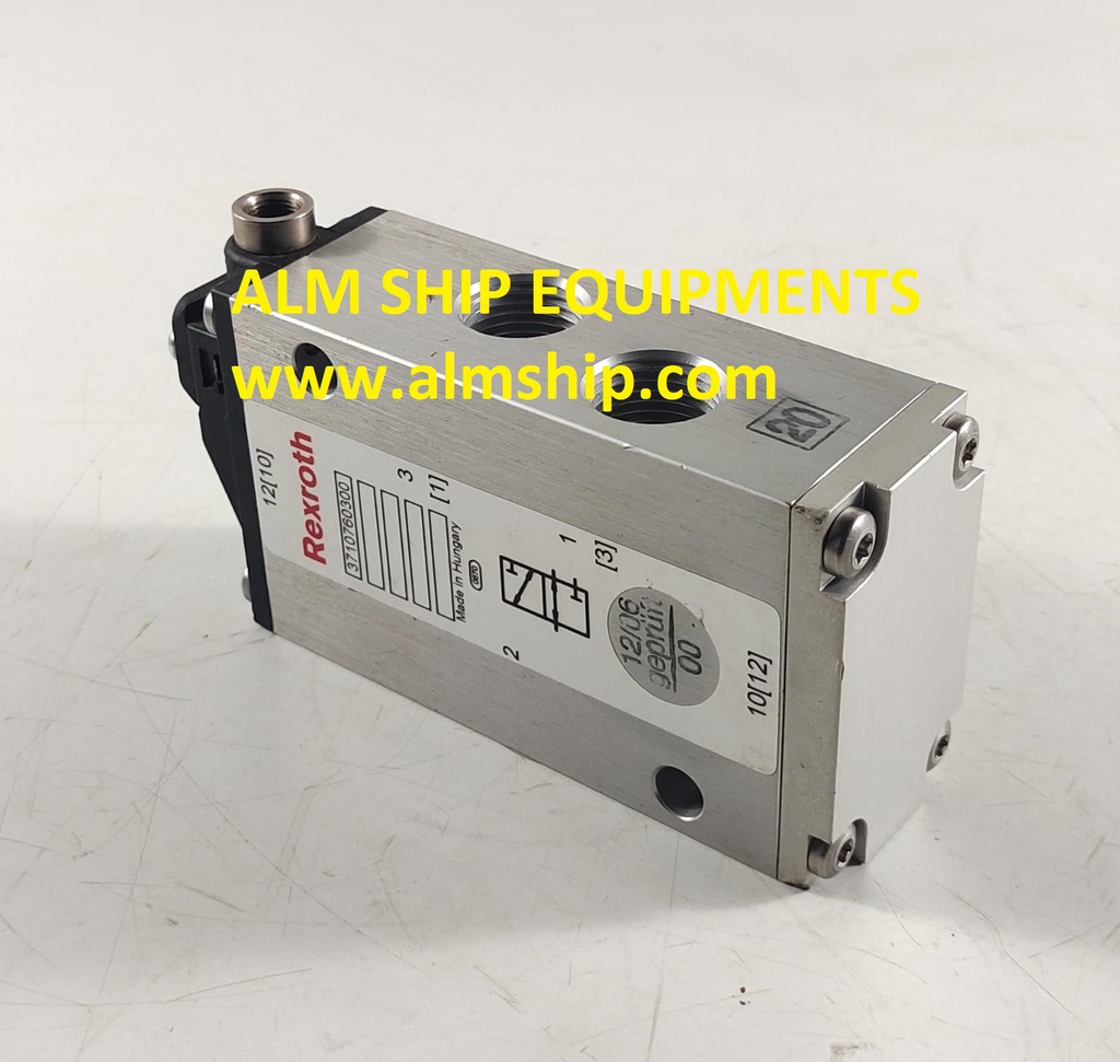 REXROTH 3710760300 3/2 WAY PILOTED AIR CONTROL VALVE