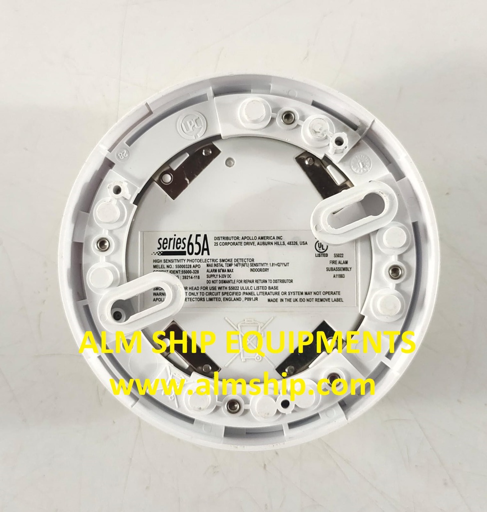 APOLLO SERIES 65A HIGH SENSITIVITY PHOTOELECTRIC SMOKE DETECTOR WITH-BASE