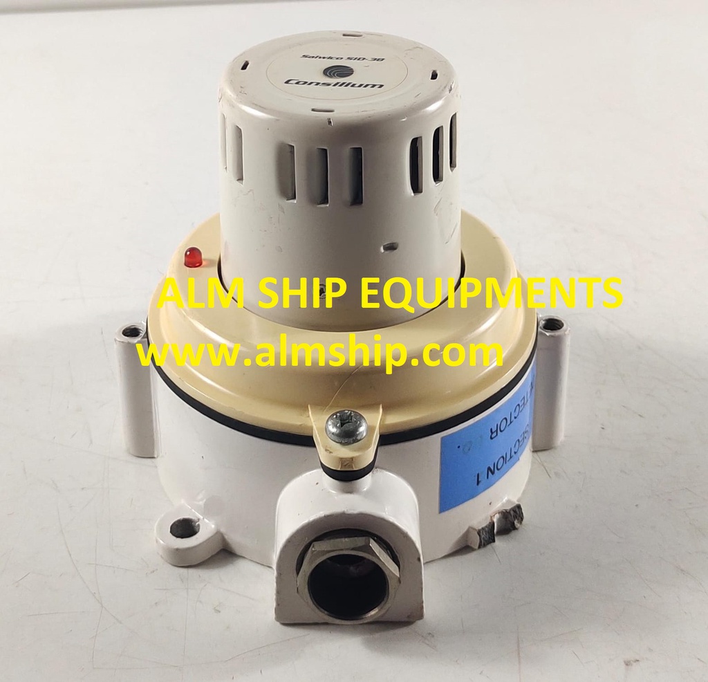 CONSILIUM SALWICO SID-38/38T IONIZATION SMOKE DETECTOR WITH-BASE