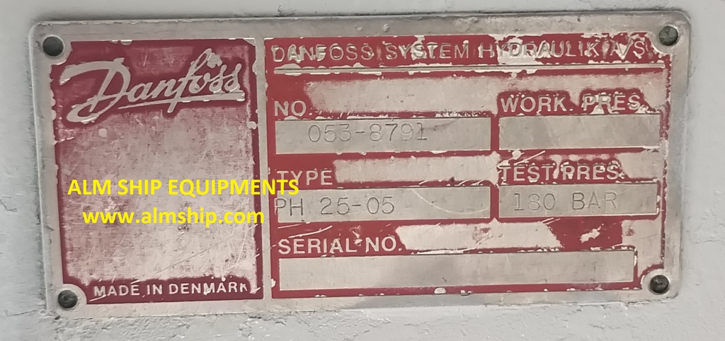 DANFOSS HAND PUMP PH 25-05 053-8791 180BAR