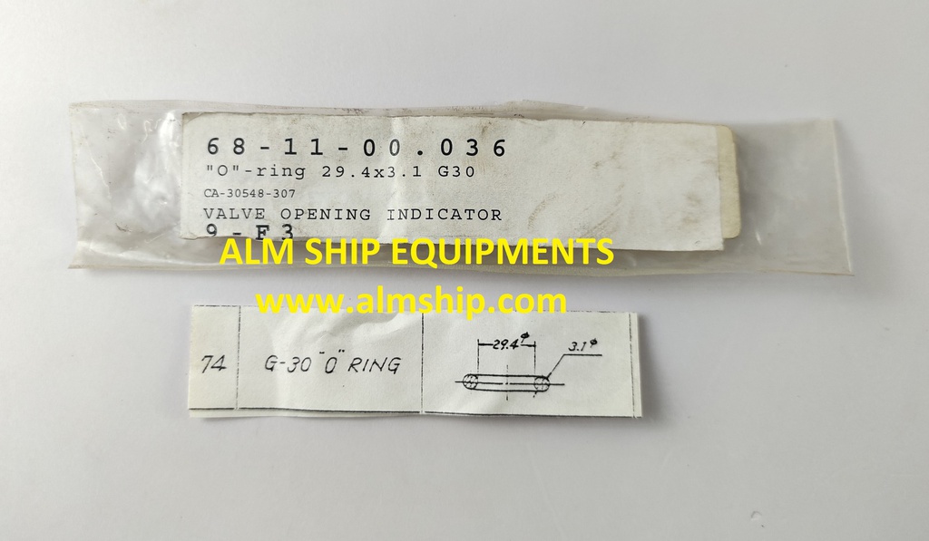 O-RING 68-11-00-036 G30