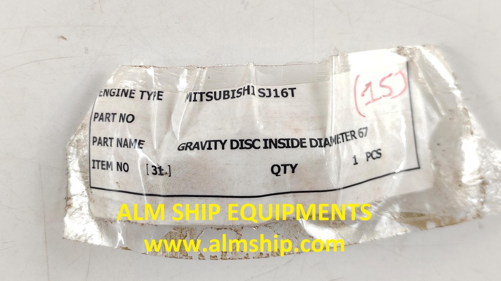 MITSUBISHI GRAVITY DISC INSIDE DIAMETER SJ16T