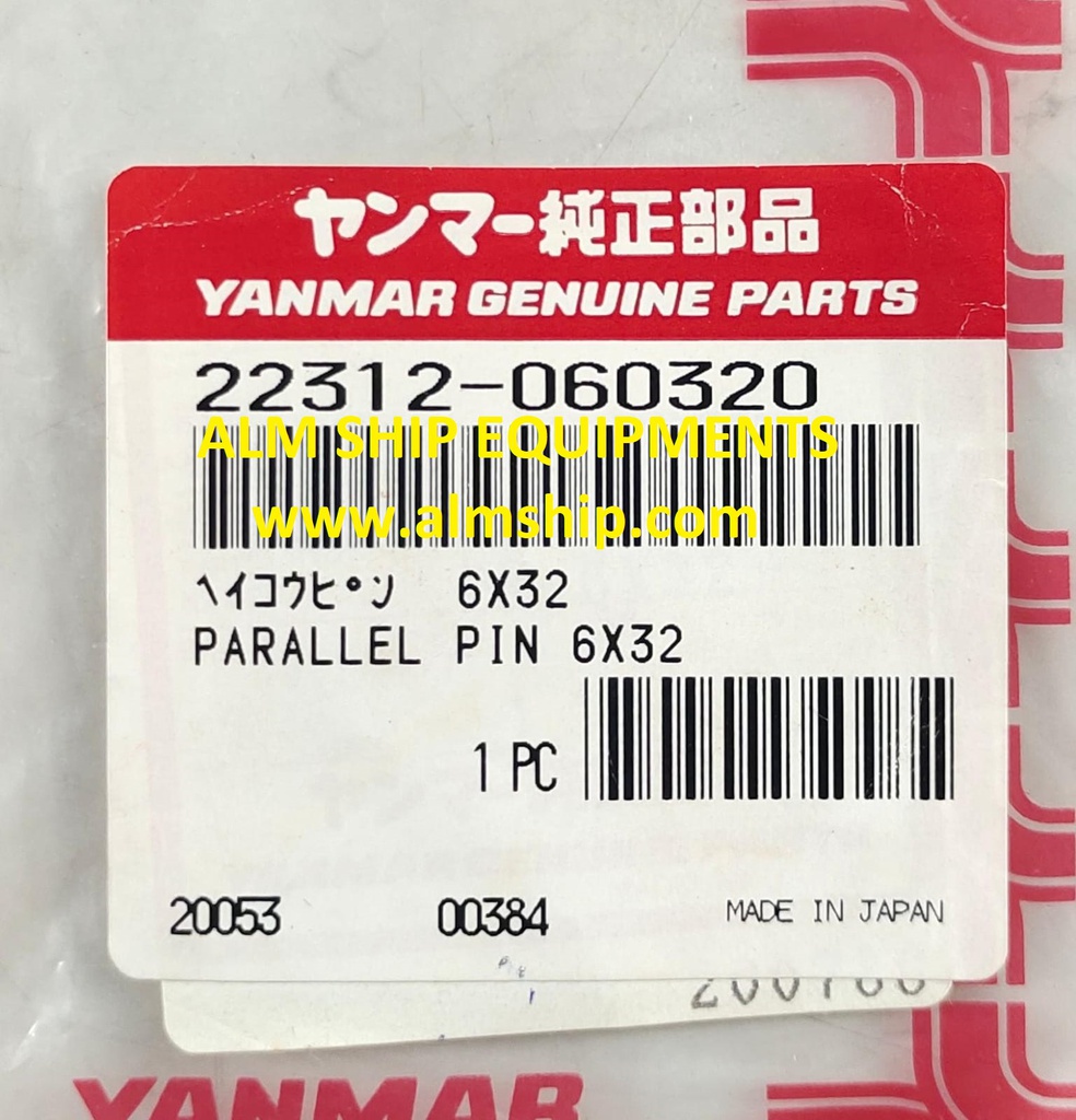 YANMAR PARALLEL PIN 6*32 S165