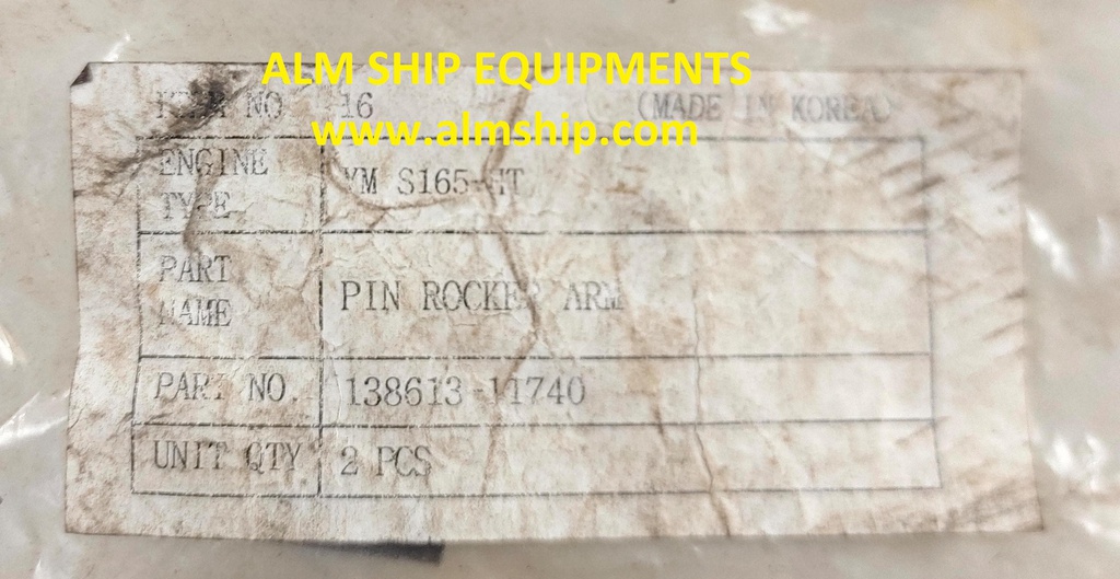 YANMAR PIN ROCKER ARM S165