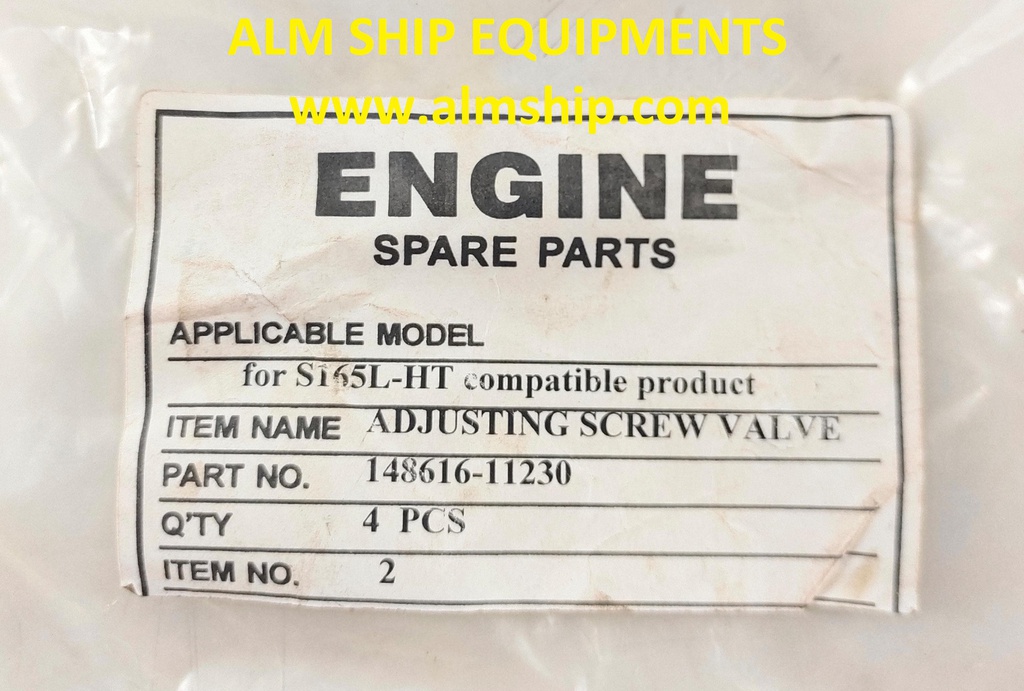 YANMAR ADJUSTING SCREW VALVE S165