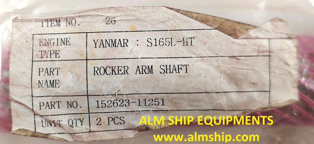 YANMAR ROCKER ARM SHAFT S165