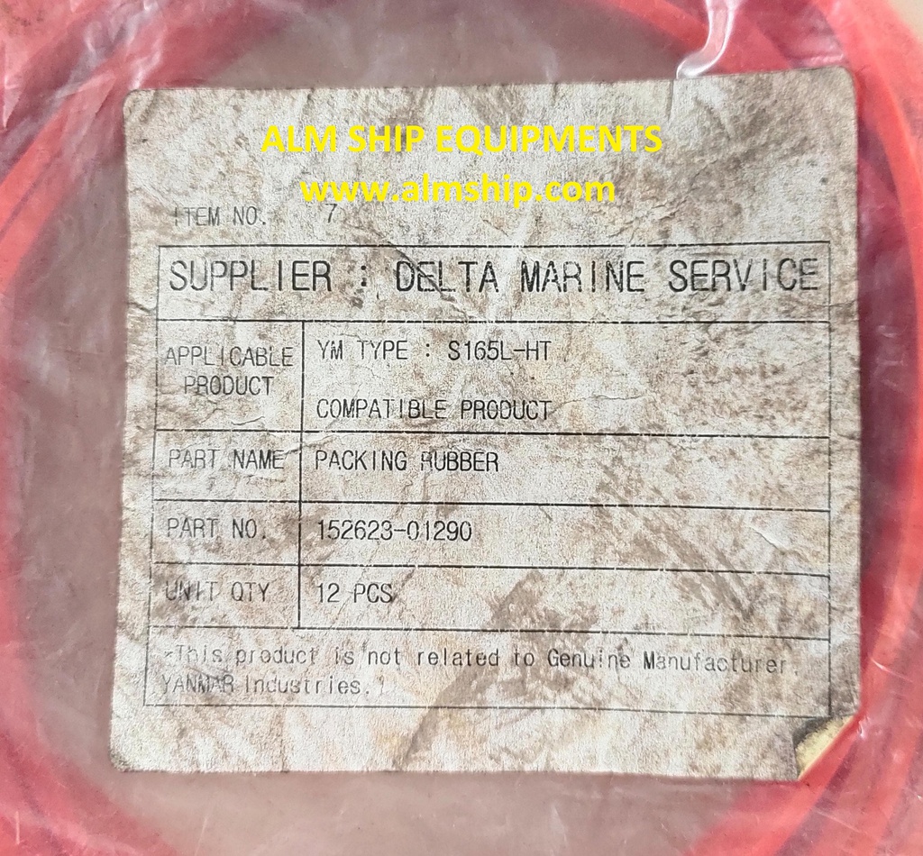YANMAR RUBBER PACKING LINER S165