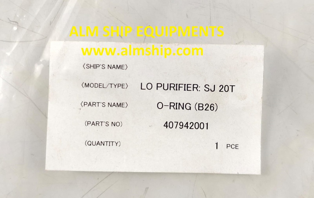MITSUBISHI O-RING LO PURIFIER SJ20T