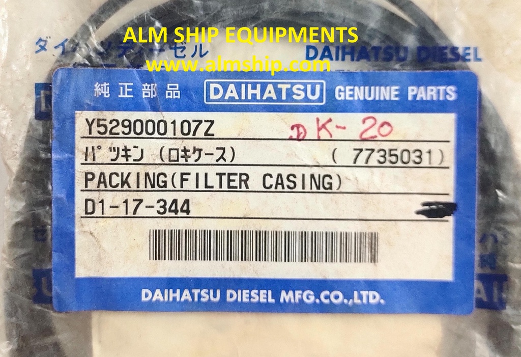 DAIHATSU PACKING (FILTER CASING) DK-20