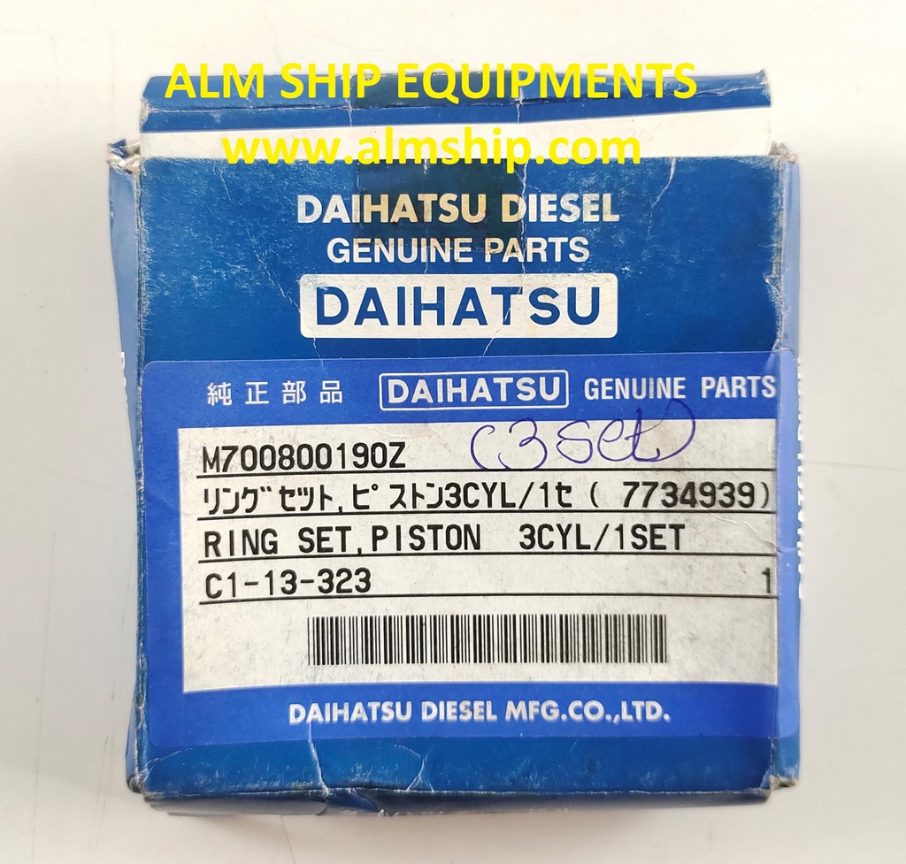 DAIHATSU PISTON RING SET CLMD 25 &amp; CLMD 30