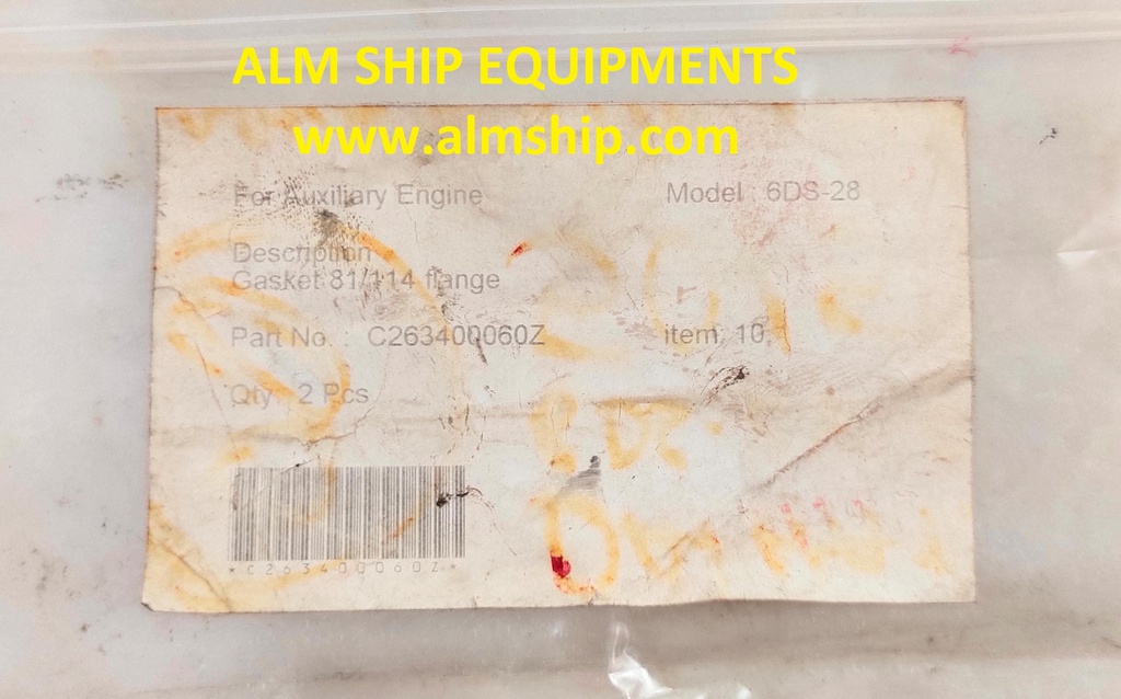 DAIHATSU GASKET 81/114 FLANGE 6DS-28