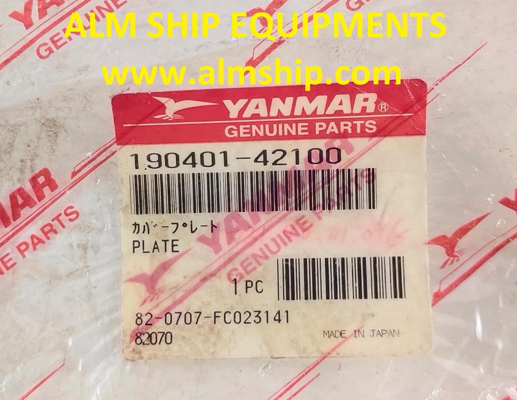 YANMAR PLATE (731-48-01-096) SC-30N/SC-40N