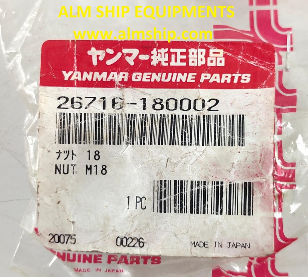 YANMAR NUT M-18 SC-30N/SC-40N