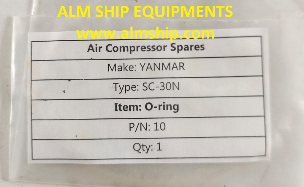YANMAR O-RING SC-30N/SC-40N