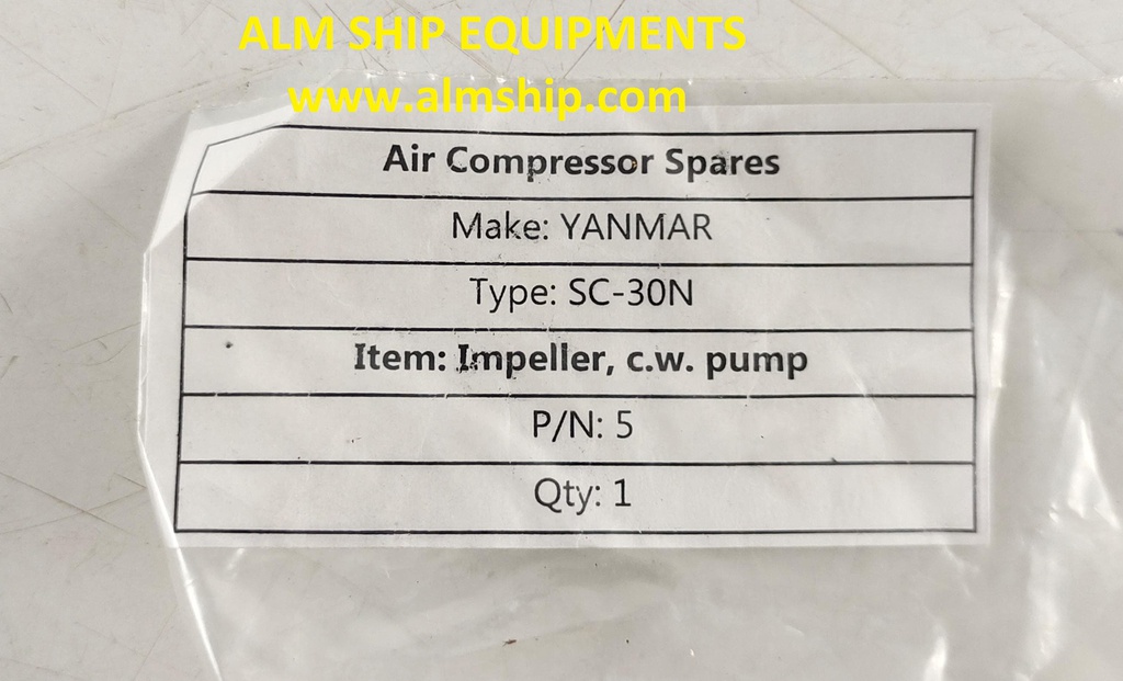 YANMAR RUBBER IMPELLER SC-30N/SC-40N