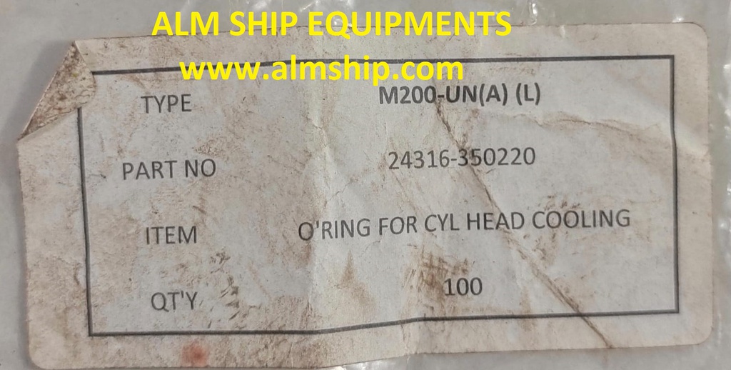 YANMAR O-RING FOR CYL.HEAD COOLING M200
