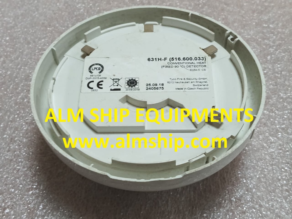 CONVENTIONAL HEAT (FIXED 90 DEGREE C) DETECTOR/ TYCO / 631H-F