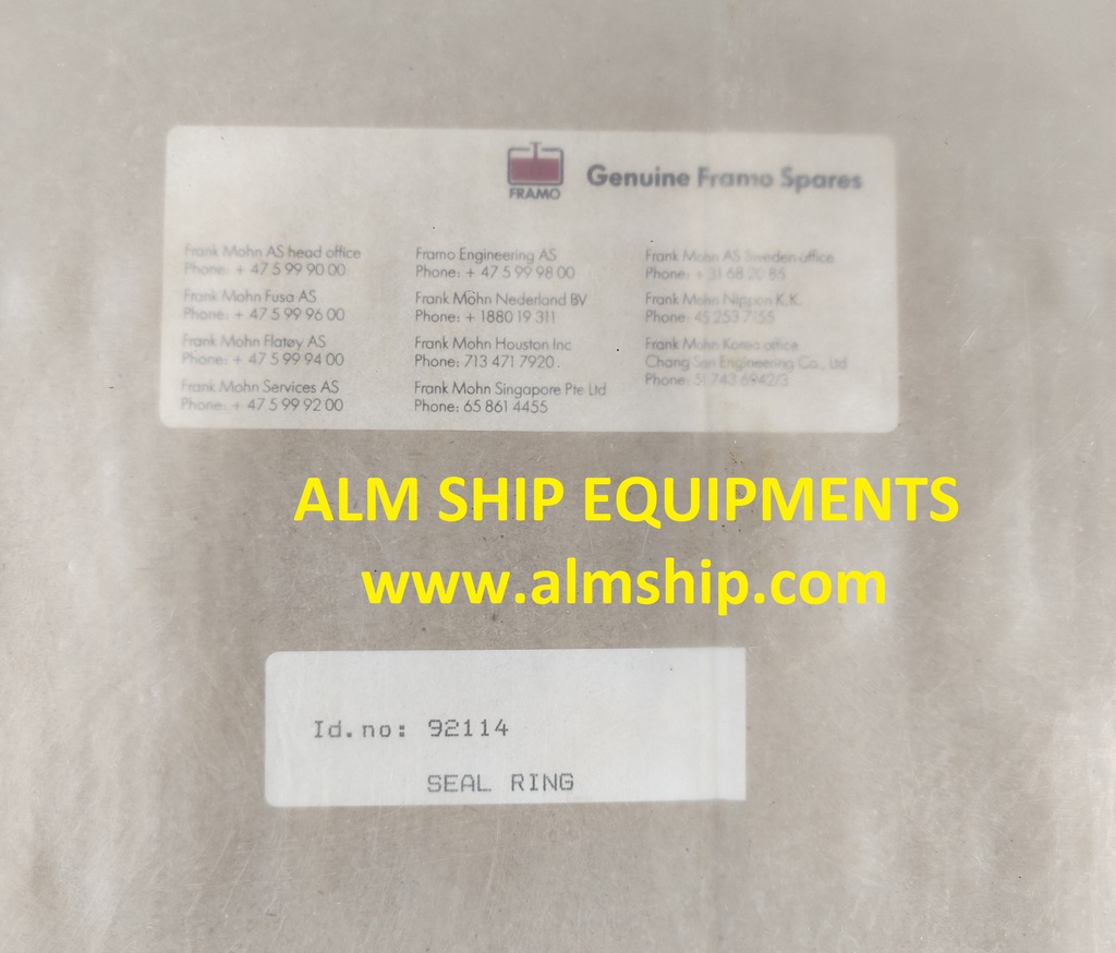 FRAMO SEAL RING 92114
