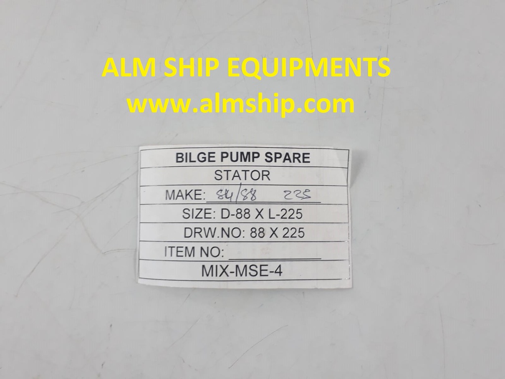 STATOR FOR SLUDGE PUMP/BILGE PUMP