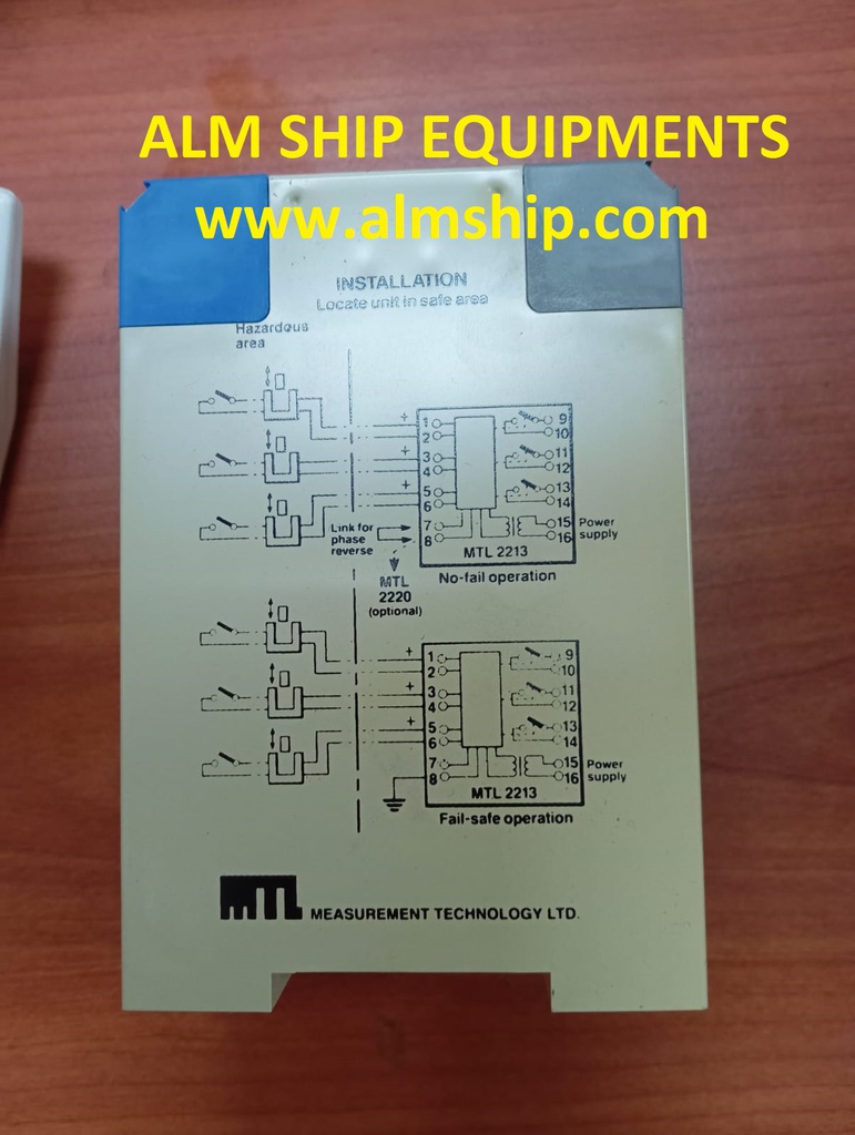 Switch / Proximity Detector Relay/  MTL-2213 3-Channel/ Measurement Technology Ltd