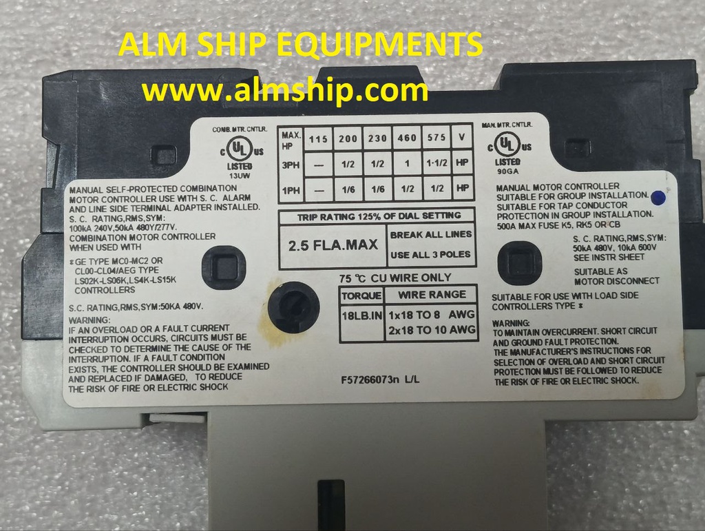MOTOR BREAKER/ GE/ GPS1BSAG