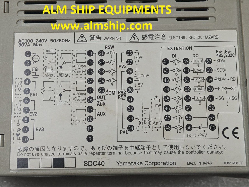 TEMPRATURE CONTROLLER/YAMATAKE/SDC-40