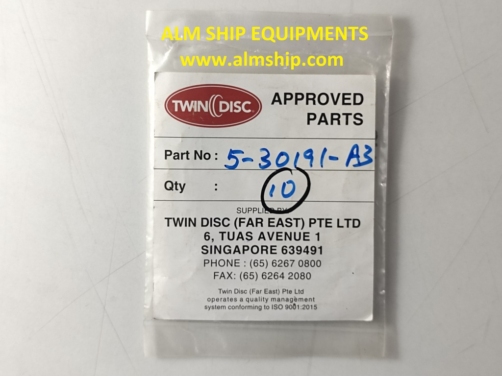 TWIN DISC PACKING P/N 5-30191-A3